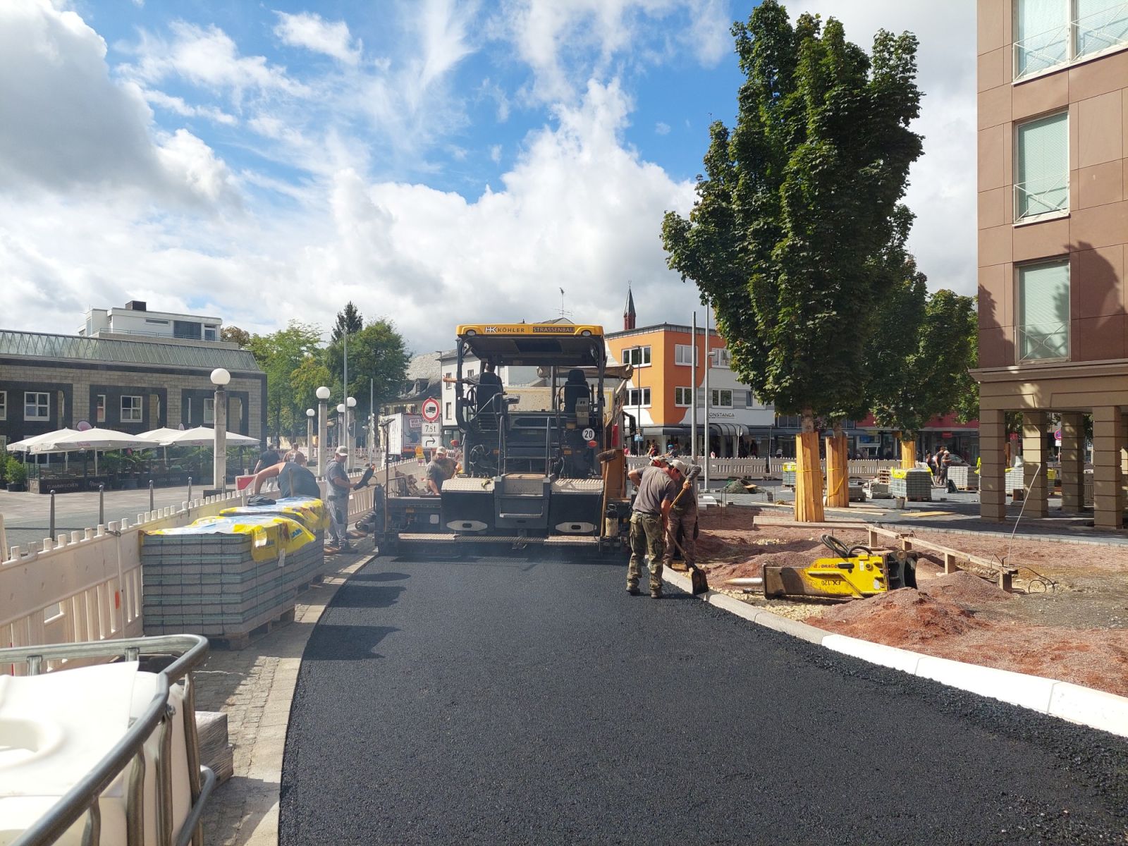 A first trial was built on Konstantin Platz in Trier (Germany). Picture courtesy of BASF